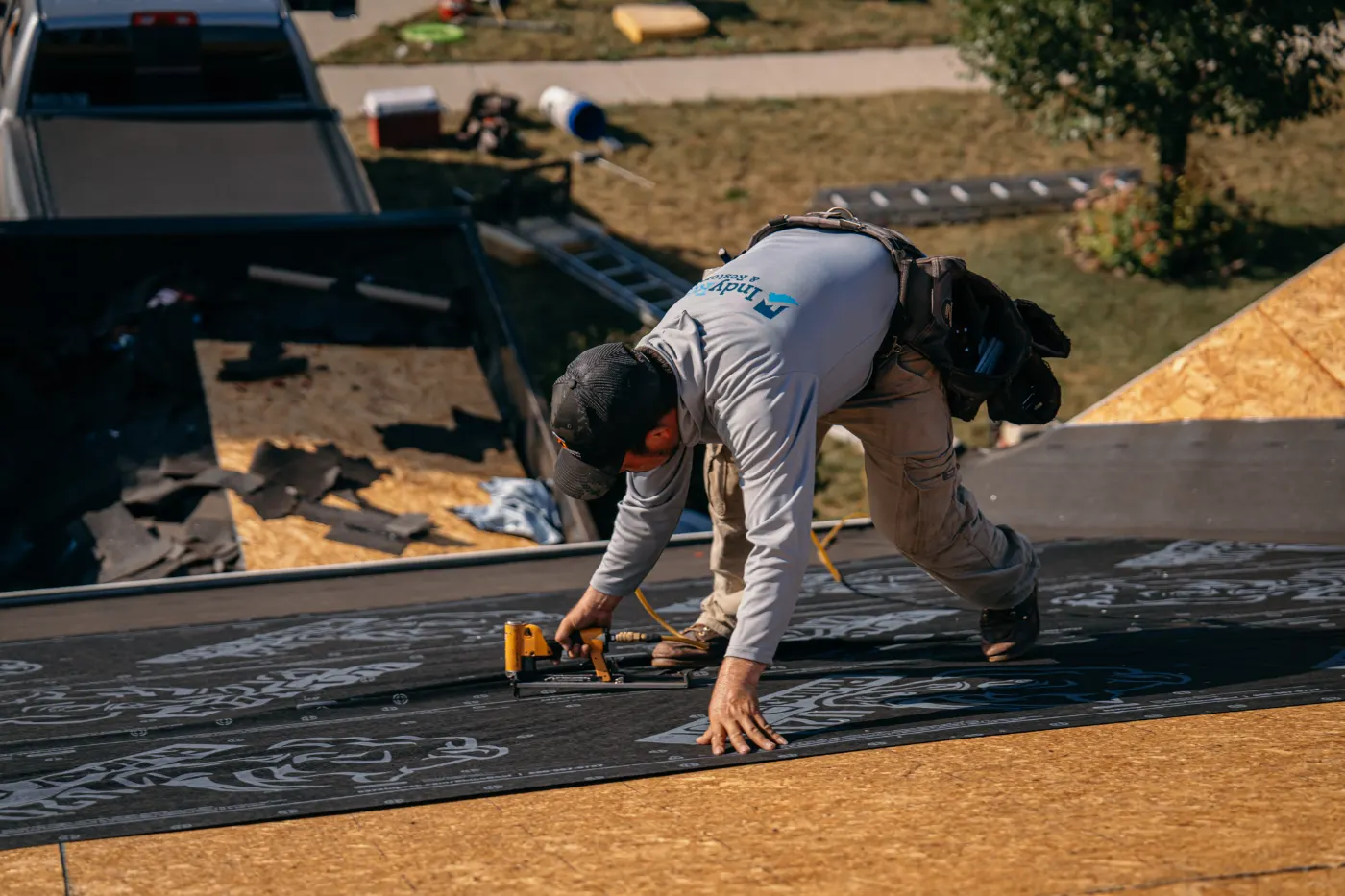 Commercial roof inspection documented in Royal Center