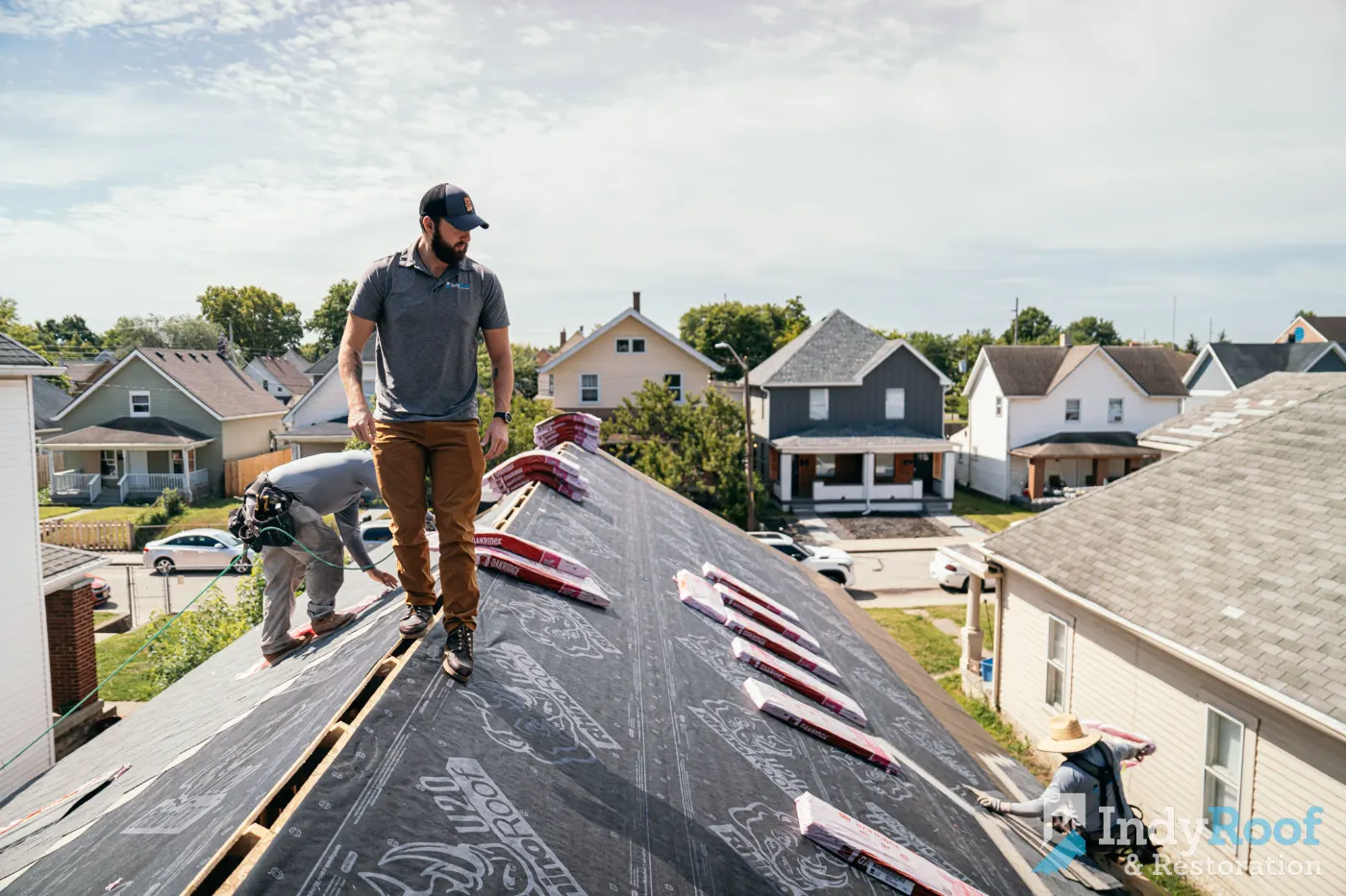 Commercial roof inspection documented in Royal Center